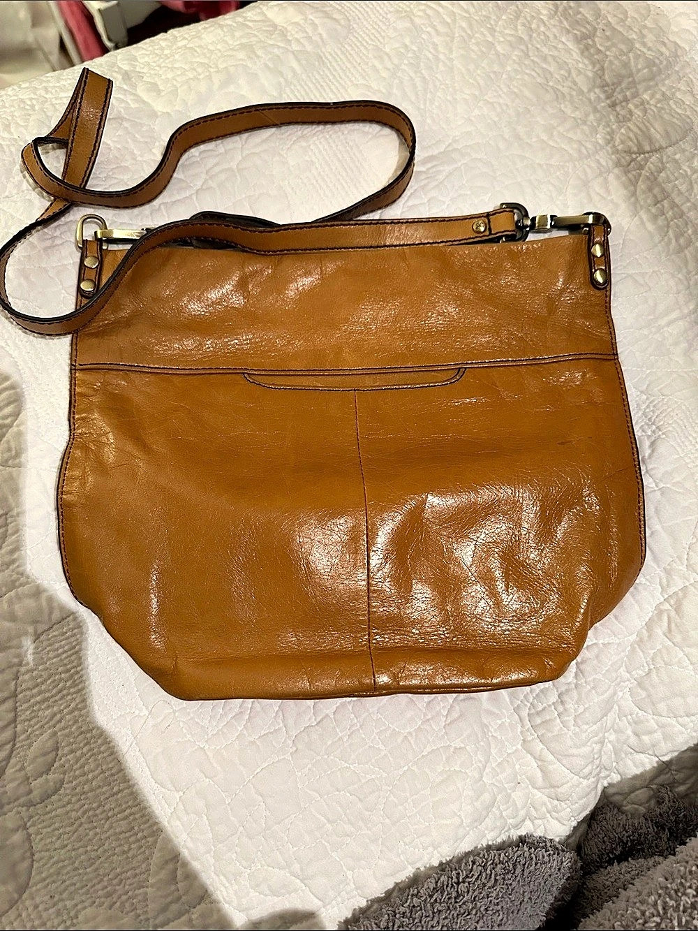The Sak Leather Crossbody Bag in Brown